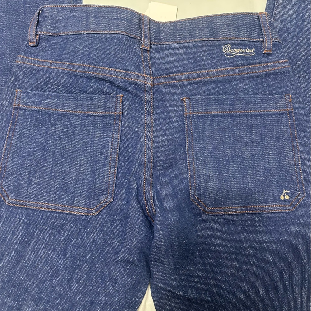 Bonpoint Blue Flare Wide Leg Jeans - Picture 6 of 11